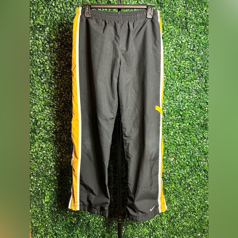 Vintage Y2K Nike Youth Boys Gray & Yellow Sweat Pants XL